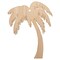 Palm Tree Tropical Solid Unfinished Craft Wood Holiday Christmas Tree DIY Pre-Drilled Ornament